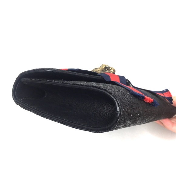 Authentic Gucci black clutch crossbody bag - Picture 8 of 15